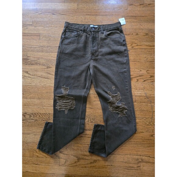 Free People We the Free The Lasso High Waist Straight Jeans size 32 NWT - Picture 1 of 10
